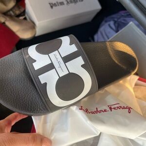 Balenciaga Black Slide Sandals